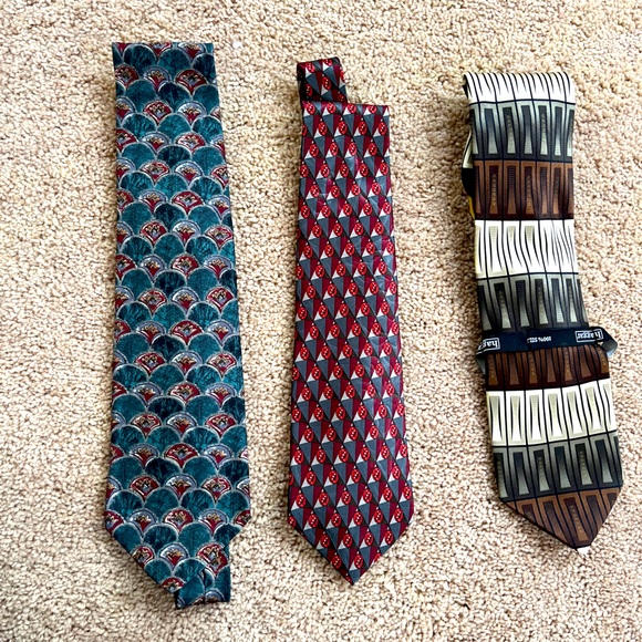 Other - 3 silk ties all in one price. 100% silk New and never been used. Colorful!